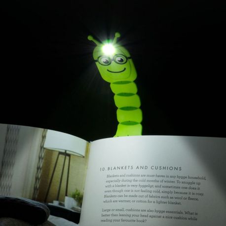 LAMPE FLEXILIGHT BOOKWORM GREEN