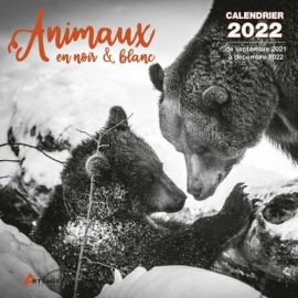 CALENDRIER ANIMAUX EN NOIR ET BLANC 2022