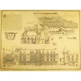 CHATEAU DE BLOIS EN 1576 50 CM X 38 CM