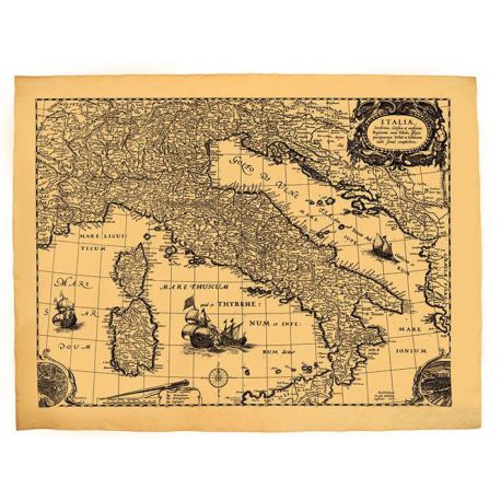 ITALIE EN 1606 58,5 CM X 42 CM