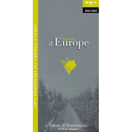 VIGNOBLE D'EUROPE CARTE PLIEE