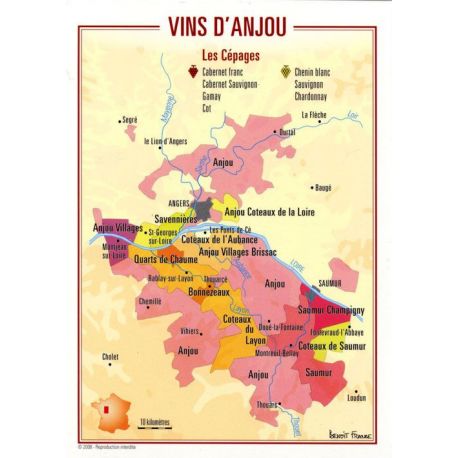 VINS D ANJOU CARTES POSTALES