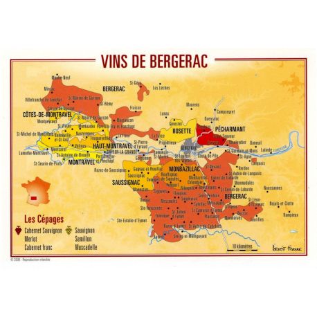 VINS DE BERGERAC CARTES POSTALES