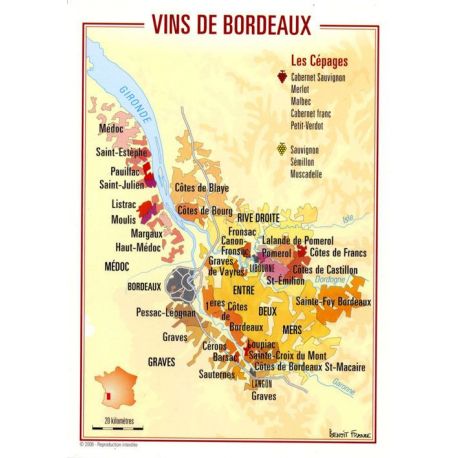 VINS DE BORDEAUX CARTES POSTALES