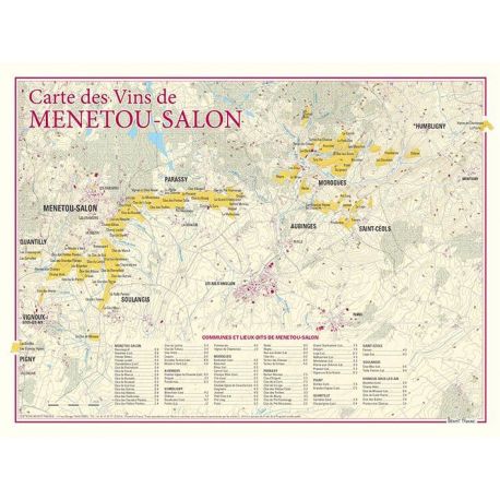CARTE DES VINS DE MENETOU-SALON