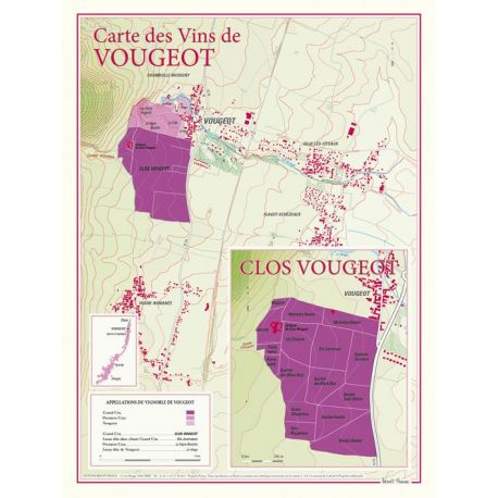 CARTE DES VINS DE VOUGEOT ET CLOS VOUGEOT