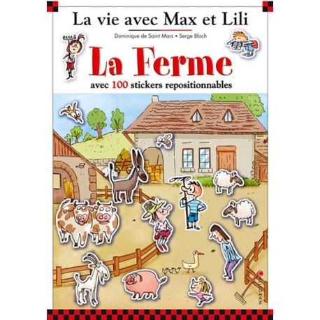 LA FERME AVEC MAX ET LILI LIVRE STICKERS