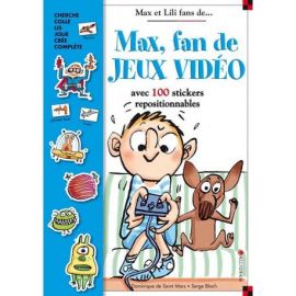 MAX FAN DE JEUX VIDEO LIVRE STICKERS