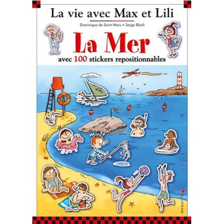 LA MER AVEC MAX ET LILI LIVRE STICKERS