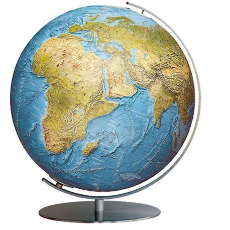 GLOBE 34 CM DUORAMA ACIER LUMINEUX