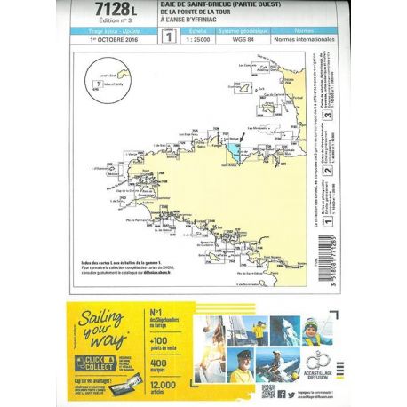 7128L BAIE DE SAINT BRIEUC (PARTIE OUEST) POINTE TOUR - ANSE YFFINIAC