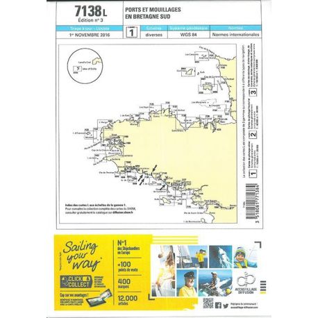 7138L PORTS ET MOUILLAGES BRETAGNE SUD