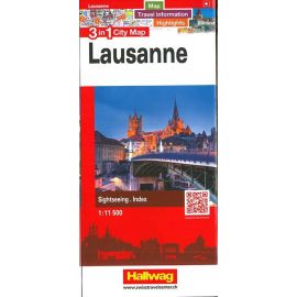 LAUSANNE 3 IN 1 CITY MAP