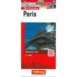 PARIS 3 IN 1 CITY MAP