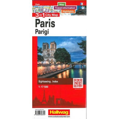 PARIS 3 IN 1 CITY MAP