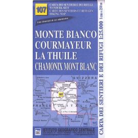 N*107 MONTE BIANCO COURMAYEUR LA THUILE CHAMONIX M.B