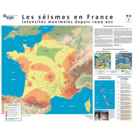 INTENSITE MAX DEPUIS 1000 ANS SEISME EN FRANCE