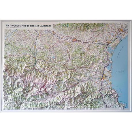 60203 PYRENEES ARIEGEOISES ET CATALANES 80CM X 113CM