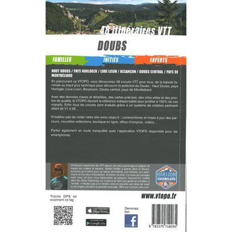 DOUBS 48 ITINERAIRES VTT FAMILLE/INITIES/EXPERTS