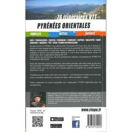 PYRENEES ORIENTALES 76 ITINERAIRES VTT/FAMILLES/INITIES/EXPERTS