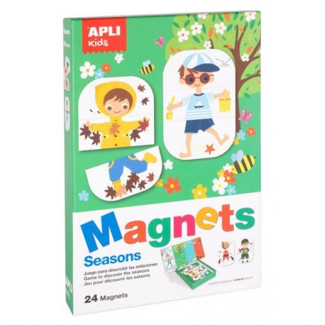 BOITE JEU MAGNÉTIQUE SAISONS 24 PIECES