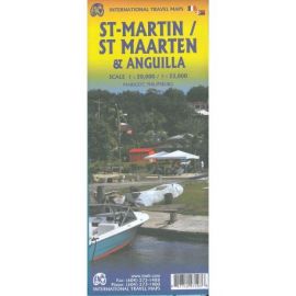 ANGUILLA & ST MARTIN TRAVEL REFERENCE MAP