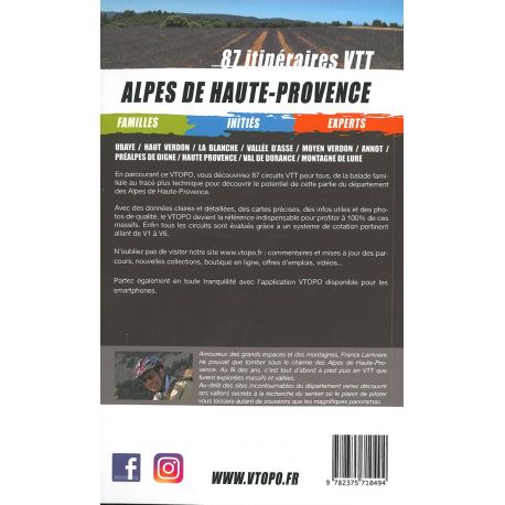 ALPES DE HAUTE-PROVENCE 2020 87 ITINERAIRES VTT