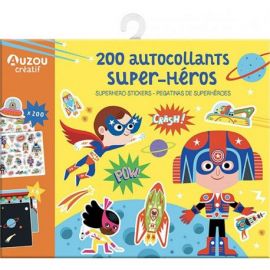 200 AUTOCOLLANTS SUPER-HEROS
