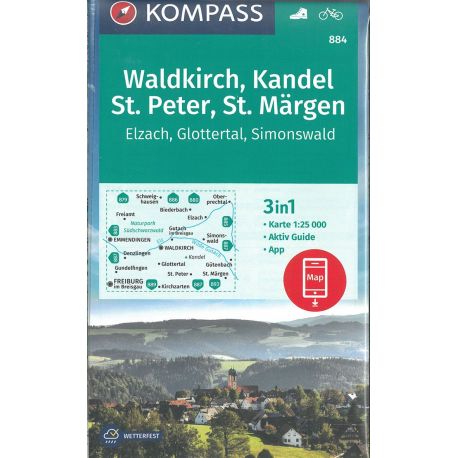 884 WALDKIRCH - KANDEL - ST PETER - ST MARGEN - ELZACH - GLOTTERTAL - SIMONSWALD