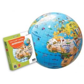 Globe Pays villes du Monde 42 cm Maxi Gonflable Original Design Version Français
