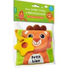 PETIT LION - MON LIVRE TISSU A MACHOUILLER