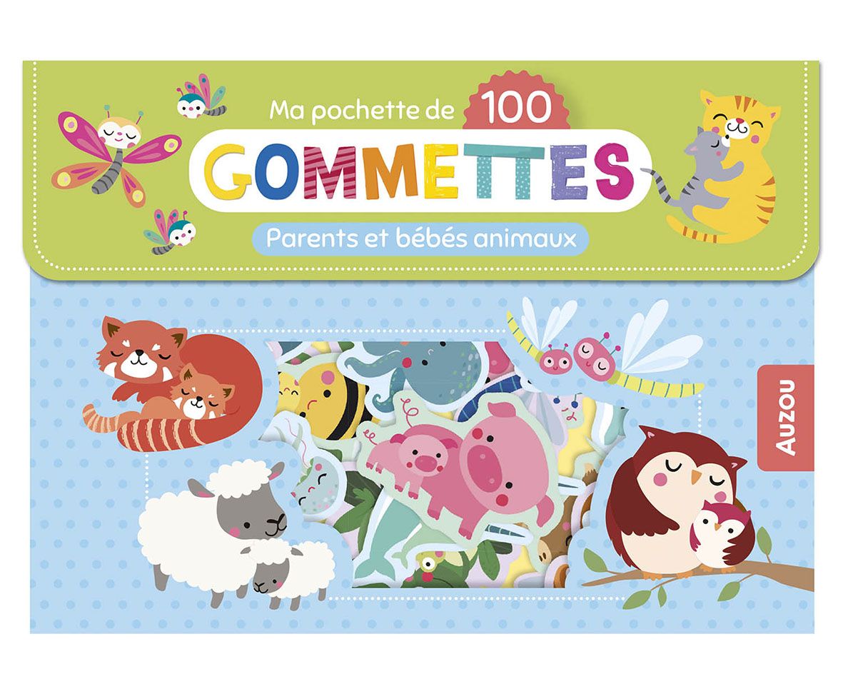 100 gommettes - Les bébés animaux