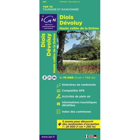 TOP75009 DIOIS DEVOLUY HAUTE VALLEE DE LA DROME