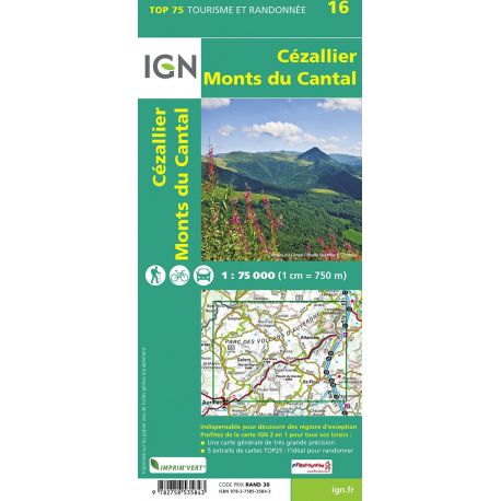 TOP75016 CEZALLIER-MONTS DU CANTAL