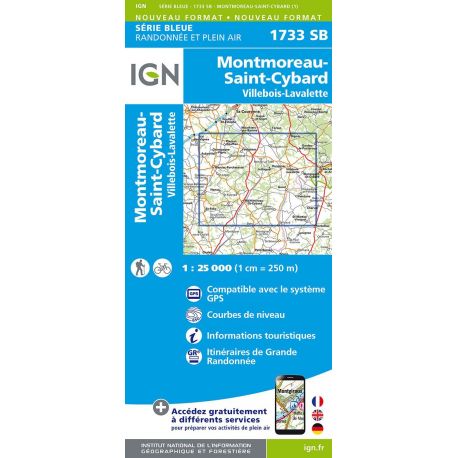 1733SB MONTMOREAU-ST-CYBARD VILLEBOIS-LAVALETTE