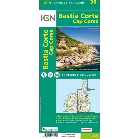 TOP75030 BASTIA CORTE CAP CORSE