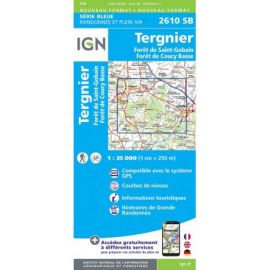 2610SB TERGNIER  LA FERE FORETS DE ST-GOBAIN ET  COUCY BASSE