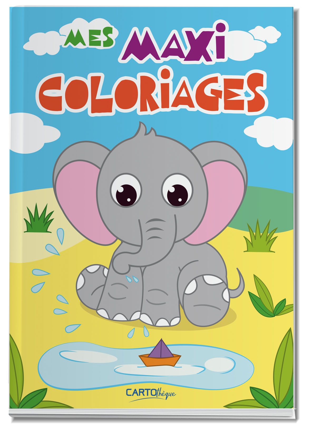 Mon gros livre de coloriage - Eléphant (3-5 ans) Pas Cher