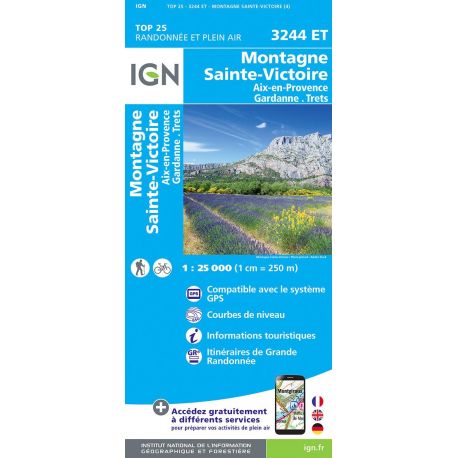 3244ET MONTAGNE SAINTE VICTOIRE AIX EN PROVENCE GARDANNE TRETS