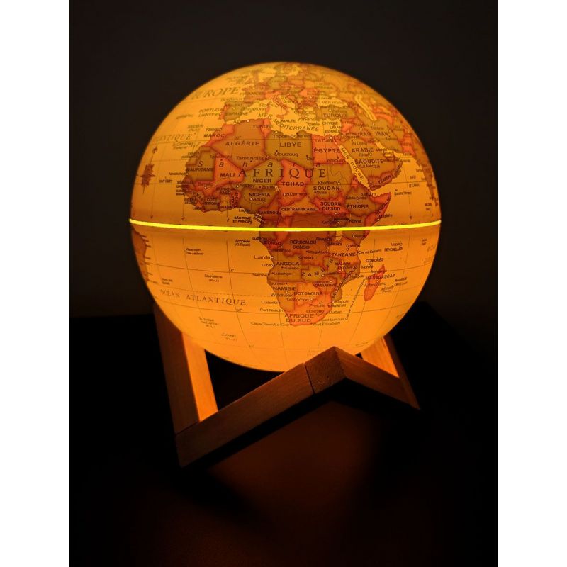 Globe terrestre classique et élégant - Globe terrestre vintage - Décoration  antique - Globe géographique rotatif - 14 cm - Texte clair : :  Jeux et Jouets