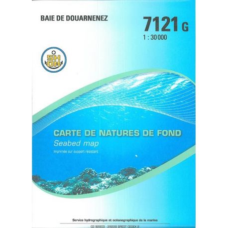 7121G BAIE DE DOUARNENEZ NATURE DE FOND