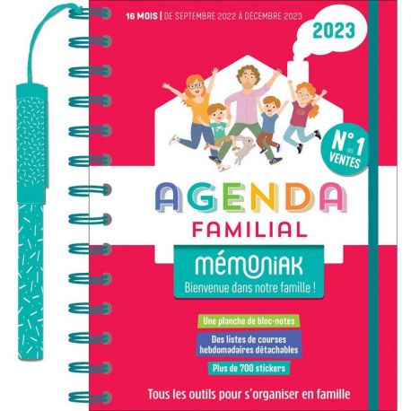 AGENDA FAMILIAL MEMONIAK SEPT 2022 - DEC 2023