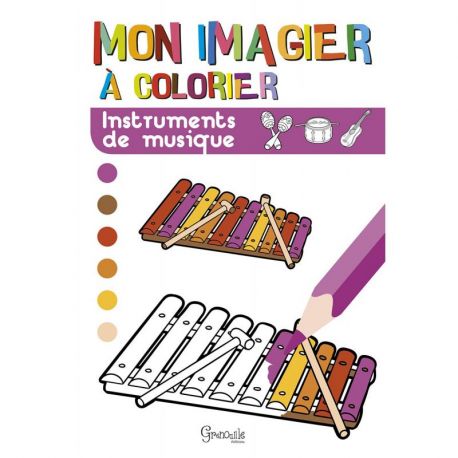 INSTRUMENTS DE MUSIQUE MON IMAGIER A COLORIER