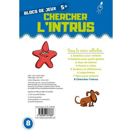 CHERCHER L'INTRUS - 5 ANS ET +