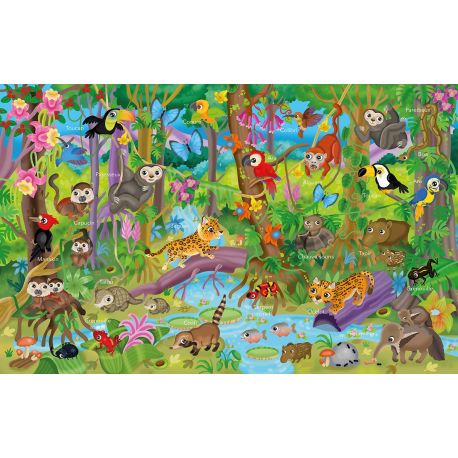 STICKERS - LA FORET TROPICALE