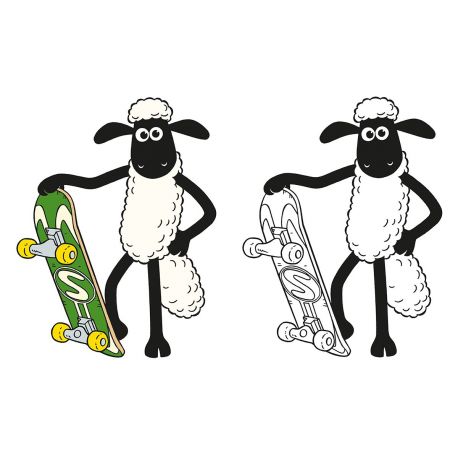 SHAUN LE MOUTON MES COLORIAGES ET STICKERS