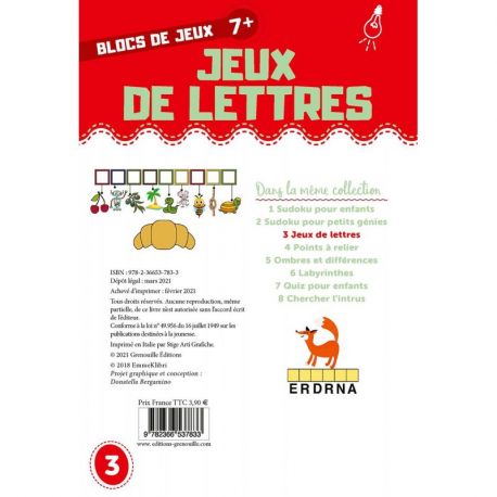 JEUX DE LETTRES - 7 ANS ET +