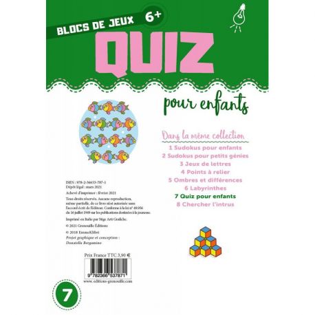 QUIZ POUR ENFANTS - 6 ANS ET +