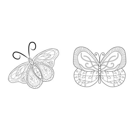PAPILLONS - LOVELY COLORIAGES