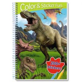 DINOSAURES - 3D LENTICULAR AND STICKER FUN